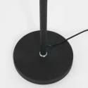 Mexlite Luminaria de pedestal KARL con brazo articulado, ajustable, con regulador táctil IP20, negro mate regulable