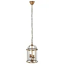 Luminaria colgante PIMPERNEL de 2 llamas E14 IP20, color bronce, transparente regulable