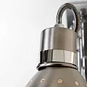 Steinhauer Luminaria de pared SPRING lang, con interruptor, con enchufe, ajustable E27 IP20, acero cepillado regulable