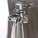 Steinhauer Steinhauer Wall luminaire SPRING, 1 flame, steel