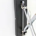 Luminaria de pared SPRING lang, con interruptor, con enchufe, ajustable E27 IP20, negro mate regulable