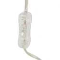 Steinhauer Luminaria de apriete SPRING con interruptor, con enchufe, ajustable E27 IP20, acero cepillado 