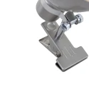 Steinhauer Luminaria de apriete SPRING con interruptor, con enchufe, ajustable E27 IP20, acero cepillado 