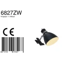 Steinhauer Spot SPRING zum Klemmen, 1 flame, metal, black