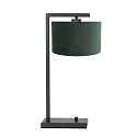 Luminaria de mesa STANG abajo, con interruptor, con pantalla, con enchufe E27 IP20, negro mate regulable