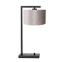 Luminaria de mesa STANG abajo, con interruptor, con pantalla, con enchufe E27 IP20, negro mate regulable