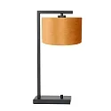 Luminaria de mesa STANG abajo, con interruptor, con pantalla, con enchufe E27 IP20, negro mate regulable