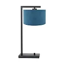 Luminaria de mesa STANG abajo, con interruptor, con pantalla, con enchufe E27 IP20, negro mate regulable
