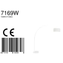 Steinhauer Luminaria de pedestal SPARKLED LIGHT cilíndrico, con interruptor, con pantalla, con enchufe, ajustable E27 IP20, blanco mate 