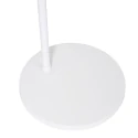 Steinhauer Luminaria de pedestal SPARKLED LIGHT cilíndrico, con interruptor, con pantalla, con enchufe, ajustable E27 IP20, blanco mate 