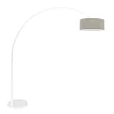 Luminaria de pedestal SPARKLED LIGHT cilíndrico, con interruptor, con pantalla, con enchufe, ajustable E27 IP20, blanco mate 