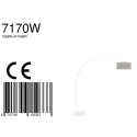Steinhauer Luminaria de pedestal SPARKLED LIGHT cilíndrico, con interruptor, con pantalla, con enchufe, ajustable E27 IP20, blanco mate 