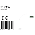 Steinhauer Luminaria de pedestal SPARKLED LIGHT cilíndrico, con interruptor, con pantalla, con enchufe, ajustable E27 IP20, blanco mate 