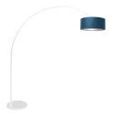Steinhauer Luminaria de pedestal SPARKLED LIGHT cilíndrico, con interruptor, con pantalla, con enchufe, ajustable E27 IP20, blanco mate 