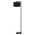 Luminaria de pedestal STANG abajo, con interruptor, con pantalla, con enchufe E27 IP20, negro mate regulable