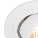 Steinhauer Luminaria empotrable PÉLITE SPOT redondo, giratorio GU10 IP20, blanco mate regulable