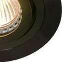 Steinhauer Luminaria empotrable PÉLITE SPOT redondo, giratorio GU10 IP20, negro mate regulable