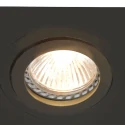 Steinhauer Luminaria empotrable PÉLITE SPOT giratorio, cuadrado GU10 IP20, negro mate regulable