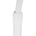 Steinhauer Luminaria de pedestal SPARKLED LIGHT semicircular, con interruptor, con pantalla, con enchufe, ajustable E27 IP20, blanco mate 