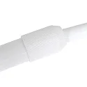 Steinhauer Luminaria de pedestal SPARKLED LIGHT semicircular, con interruptor, con pantalla, con enchufe, ajustable E27 IP20, blanco mate 
