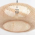 Steinhauer Luminaria colgante SPARKLED LIGHT - IKARO de 1 llama, redondo E27 IP20, haya, color natural regulable