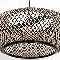 Steinhauer Luminaria colgante SPARKLED LIGHT - IKARO de 1 llama, redondo E27 IP20, haya, color natural regulable