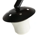 Steinhauer Luminaria de pedestal SPARKLED LIGHT - IKARO ranurado, cilíndrico, con interruptor, con pantalla, ajustable E27 IP20