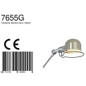 Luminaria de mesa DAVIN con interruptor, con brazo articulado, con enchufe E14 IP20