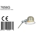 Mexlite Luminaria de pared DAVIN lang, con interruptor, con brazo articulado E14 IP20, verde, brillante 