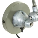 Mexlite Luminaria de pared DAVIN lang, con interruptor, con brazo articulado E14 IP20, verde, brillante 