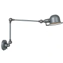 Mexlite Luminaria de pared DAVIN lang, con interruptor, con brazo articulado E14 IP20, verde, brillante 