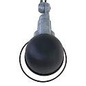 Mexlite Luminaria de pared DAVIN lang, con interruptor, con brazo articulado E14 IP20, negro mate 