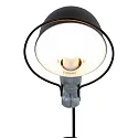 Mexlite Luminaria de pared DAVIN lang, con interruptor, con brazo articulado E14 IP20, negro mate 