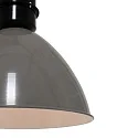 anne light & home Luminaria colgante FRISK de 1 llama, redondo E27 IP20, brillante, gris regulable