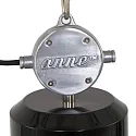 anne light & home Luminaria colgante FRISK de 1 llama, redondo E27 IP20, brillante, gris regulable