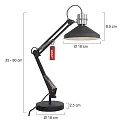 anne light & home AN Table lamp ZAPPA, 1 flame, black