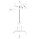 Mexlite Luminaria colgante EDEN E27 IP20, regulable