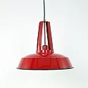 Mexlite Luminaria colgante EDEN abajo, de 1 llama, redondo E27 IP20, rojo regulable