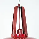 Mexlite Luminaria colgante EDEN abajo, de 1 llama, redondo E27 IP20, rojo regulable