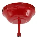 Mexlite Luminaria colgante EDEN abajo, de 1 llama, redondo E27 IP20, rojo regulable