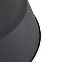 Mexlite Luminaria colgante EDEN abajo, de 1 llama, redondo E27 IP20, negro mate regulable