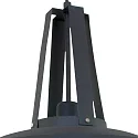 Mexlite Luminaria colgante EDEN abajo, de 1 llama, redondo E27 IP20, negro mate regulable