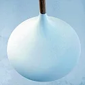 Mexlite Luminaria colgante BJORR - Ø 33CM de 1 llama, pequeño, alto E27 IP20, blanco mate regulable