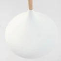 Mexlite Luminaria colgante BJORR - Ø 33CM de 1 llama, pequeño, alto E27 IP20, blanco mate regulable