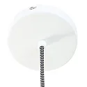 Mexlite Luminaria colgante BJORR - Ø 33CM de 1 llama, pequeño, alto E27 IP20, blanco mate regulable