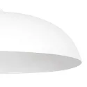 Mexlite Luminaria colgante BJORR - Ø 45CM de 1 llama, grande, plano E27 IP20, blanco mate regulable