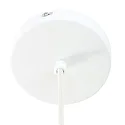 Mexlite Luminaria colgante BJORR - Ø 45CM de 1 llama, grande, plano E27 IP20, blanco mate regulable