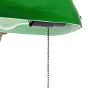 Mexlite Luminaria de mesa BELANA de 1 llama E27 IP20, verde, color bronce regulable