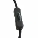 Steinhauer Luminaria de pared YORKSHIRE de 1 llama, con interruptor, con enchufe, ajustable E27 IP20, negro mate 