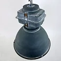Luminaria colgante DENSI abajo, de 1 llama, grande E27 IP20, gris regulable